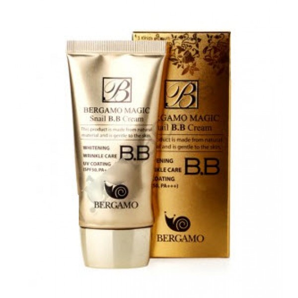 Bb bergamo. BB Cream 50 SPF. Bergamo Magic BB Cream. Bergamo Magic Snail BB Cream оригинал. Тональный ВВ-крем с муцином улитки Crome Snail BB Cream 50 ml.